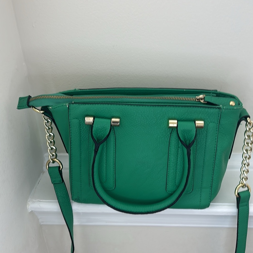 Solid Green Crossbody Bag by Merona with Goldtone Hardware - Picture 6 of 11